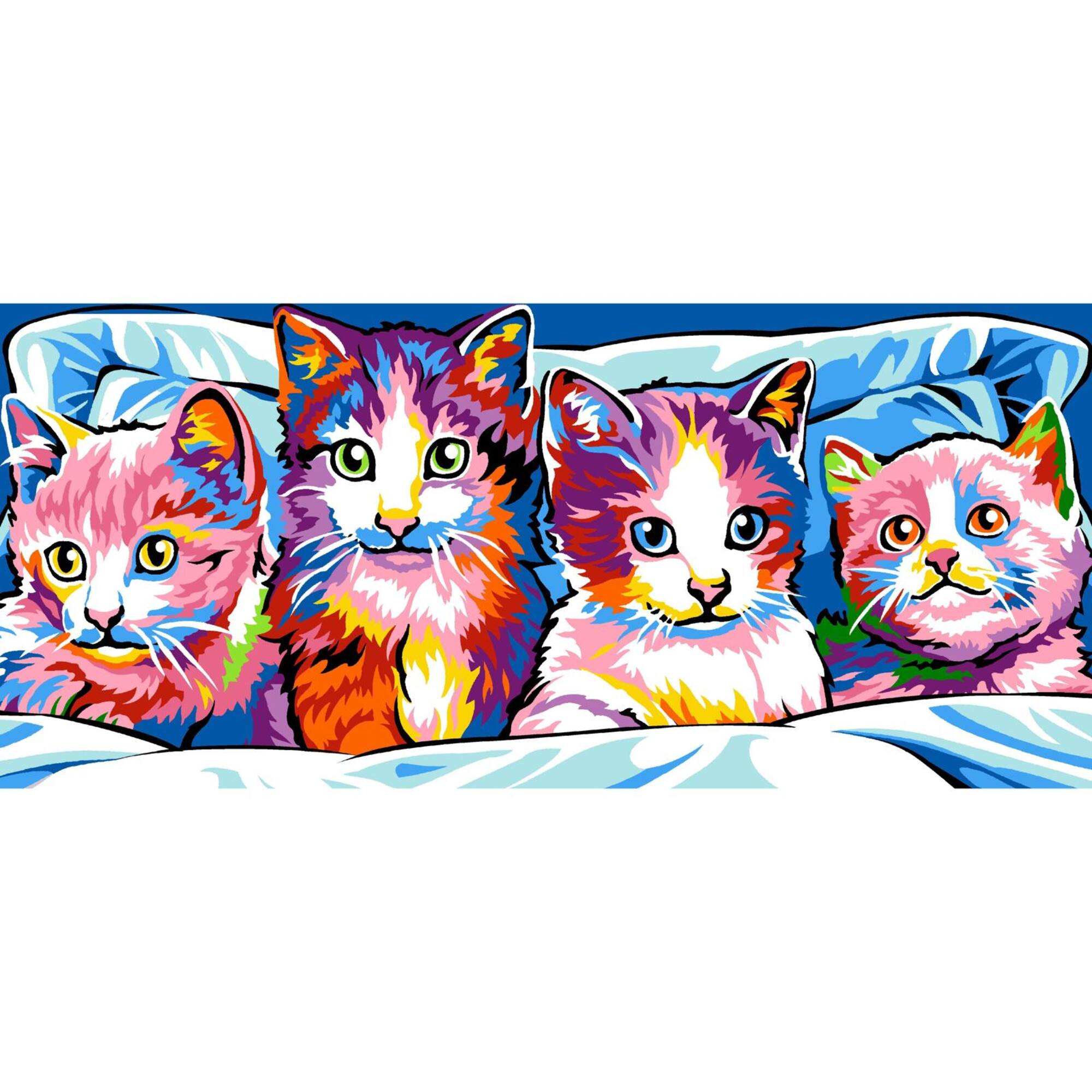 Gobelin The Cats Printed Tapestry Needlepoint Canvas